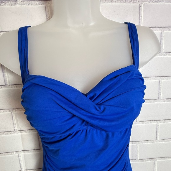 La Blanca Royal Blue  One Piece Swimsuit/size 10 - Picture 8 of 12